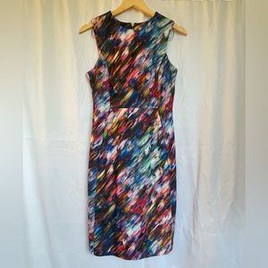 Calvin Klein Midi Multicolored Sheath Dress